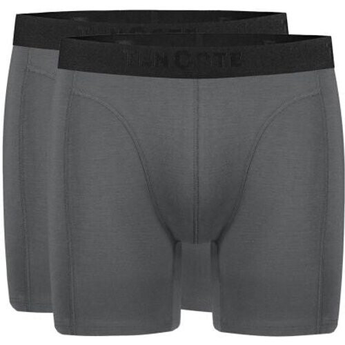 Tweedekans Ten Cate Heren Bamboo Long Short – 2‑Pack – Grey Melange – Maat S Tweedehands