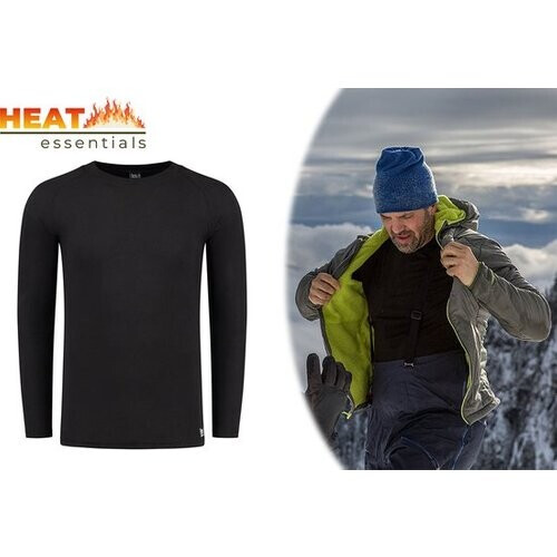 Tweedekans Thermo Ondergoed Heren - ThermoShirt Heren - Zwart - M - Thermokleding Heren - Thermo Shirt Heren Lange Mouw Tweedehands