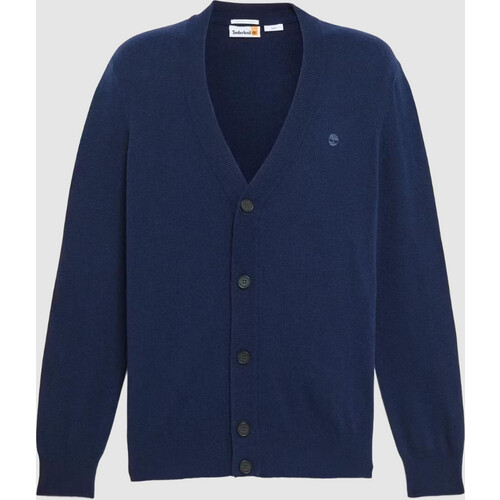 Tweedekans Timberland – Jaff Wool Blended Cardigan – Warm & Duurzaam – Dark Sapphire – Maat XXL Tweedehands