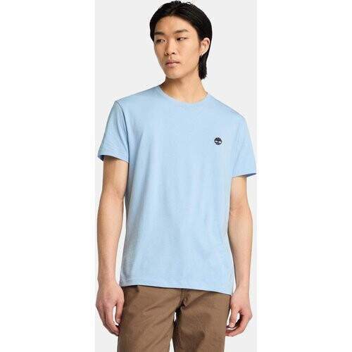 Tweedekans Timberland – Oyster River Chest Logo T-Shirt – Slim Fit & Comfortabel – Citadel – Maat XXL Tweedehands