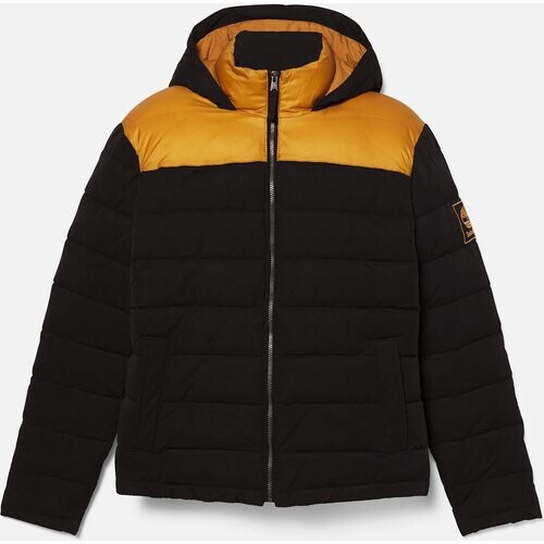 Tweedekans Timberland South Twin Winter Jas - Regular Fit - Heren - Zwart/Geel - Maat XL Tweedehands