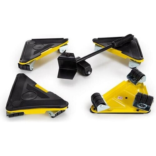 Tweedekans Toolland Meubeltransportset met 4 rolhoeken en hefboom, max. draagkracht 100 kg