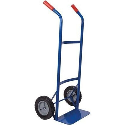 Tweedekans Toolland Steekwagen QT103E – Voorzien Van Massief Rubberen Banden En Antislip Laadoppervlak En Ergonomische Handgrepen – For Logistiek En Verhuizingen – Zwart Staal – 80 kg Tweedehands