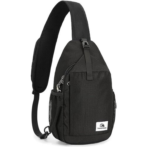 Tweedekans Travelhawk Sling bag - Schoudertas Heren & Dames - Unisex - Crossbody Tas - Waterdicht - Zwart Tweedehands