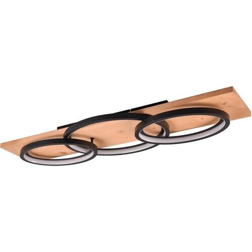 Tweedekans TRIO BARCA Plafondlamp – Incl. 1x SMD 40W LED – Dimbaar – Modern & Minimalistisch – Zwart Mat Tweedehands