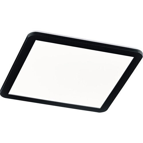 Tweedekans Trio leuchten - LED Plafondlamp - 22W - Warm Wit 3000K - Spatwaterdicht IP44 - Dimbaar - Vierkant - Zwart - Kunststof Tweedehands