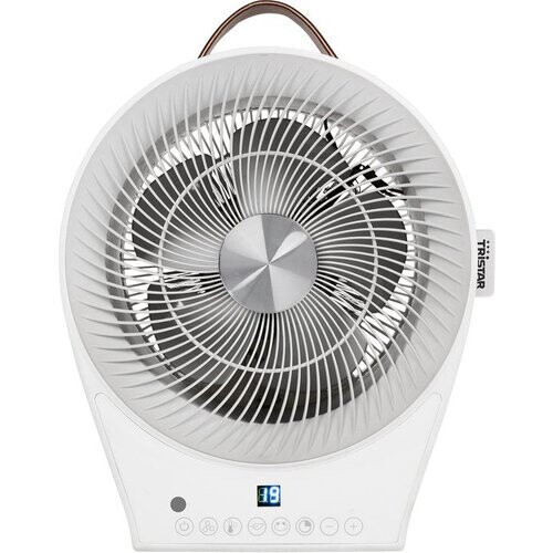 Tweedekans Tristar Ventilator met warmtefunctie KA-5160 Afstandsbediening en digitale bediening - Voor kamer 25m² - Wit Tweedehands