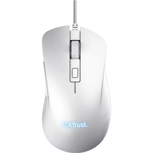 Tweedekans Trust GXT 924W Ybar+ Pro Gaming Muis Wit Tweedehands