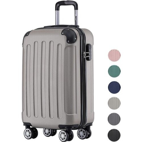 Tweedekans TRVLMORE Handbagage Koffer met Wielen - Cijferslot - 54x36x20cm - 38L - Champagne Tweedehands