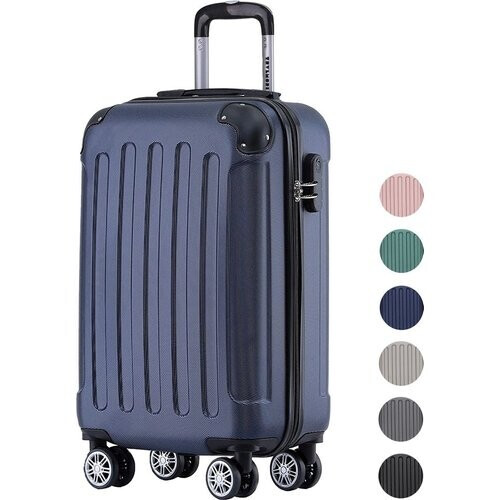 Tweedekans TRVLMORE Handbagage Koffer met Wielen - Cijferslot - 54x36x20cm - 38L - Donkerblauw Tweedehands