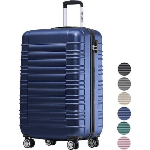 Tweedekans TRVLMORE Koffer - Handbagage - Cijferslot - 54x36x20cm - 38L - Donkerblauw Tweedehands