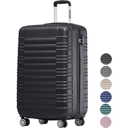 Tweedekans TRVLMORE Koffer - Handbagage - Cijferslot - 54x36x20cm - 38L - Zwart Tweedehands