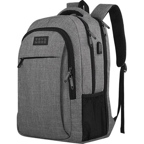 Tweedekans TRVLMORE Rugzak - 36L - 17,3 inch - Laptop Rugtas - Schooltas - Unisex - Spatwaterdicht Grijs Tweedehands