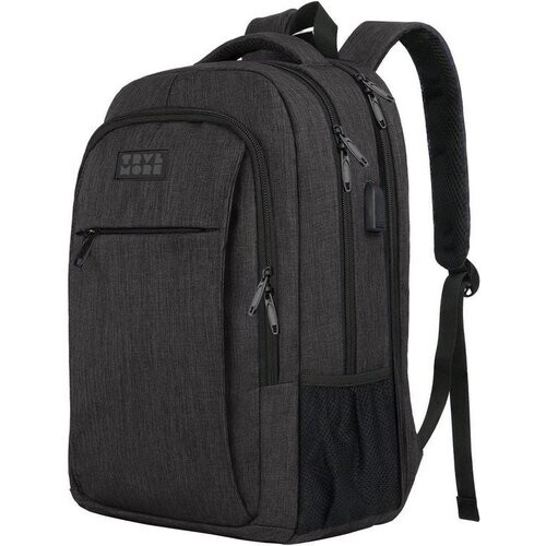 Tweedekans TRVLMORE Rugzak - 36L - 17,3 inch - Laptop Rugtas - Schooltas - Unisex - Spatwaterdicht Antraciet Tweedehands