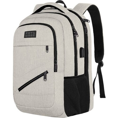Tweedekans TRVLMORE Rugzak met Levenslange - Rugtas met 17 Inch Laptopvak - Schooltas - Spatwaterdicht - Heren en Dames - Jongens en Meisjes - 36L - Champagne Tweedehands