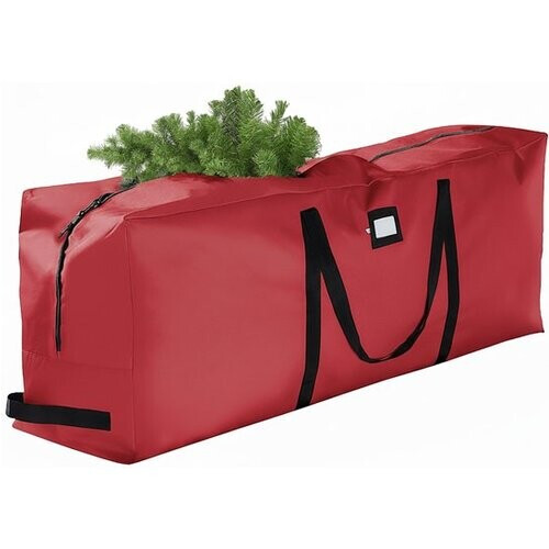 Tweedekans TTD® Kerstboom Opbergtas Rood - 434 L - 600D Oxford Stof - Opbergbox Tweedehands