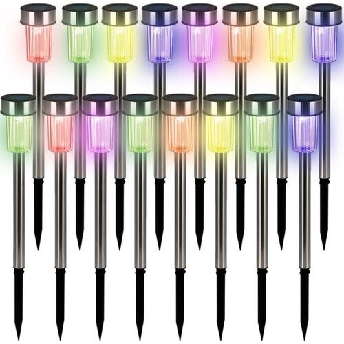 Tweedekans Tuinverlichting LED – 16 stuks Waterdicht – Rood Groen Blauw Tweedehands