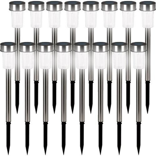 Tweedekans Tuinverlichting – Led lamp – 16 stuks – IP44 – Waterdicht – Wit – RVS Tweedehands