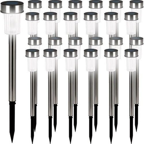 Tweedekans Tuinverlichting – Led lamp – 24 stuks – IP44 – Waterdicht – Wit – RVS Tweedehands