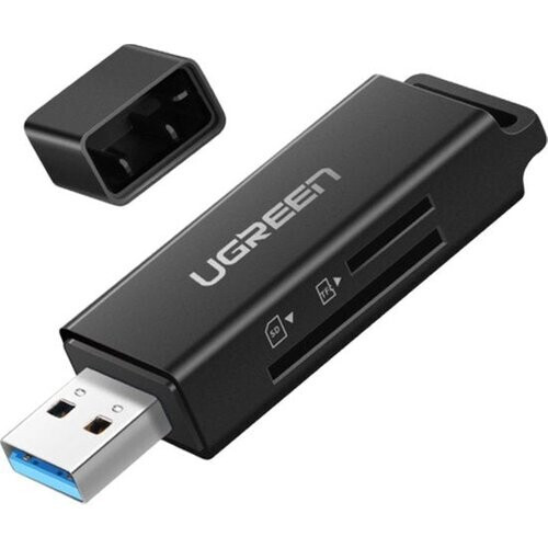 Tweedekans Ugreen - draagbare - TF/SD-kaartlezer voor USB 3.0 zwart - (CM104) Tweedehands