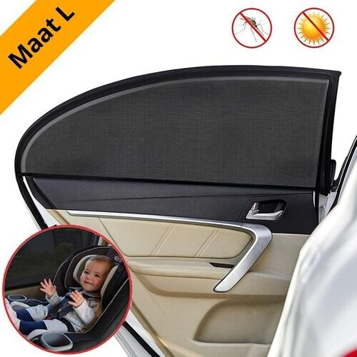 Tweedekans Urban State - Zonnescherm auto baby - Urban State Sunshade Pro - Maat L - Zonwering voor zijruit - UV bescherming kind - Universeel Tweedehands