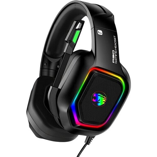 Tweedekans URGOODS Gaming Headset – Virtueel 7.1 Surround Sound – 1 m kabel – Zwart/RGB Tweedehands