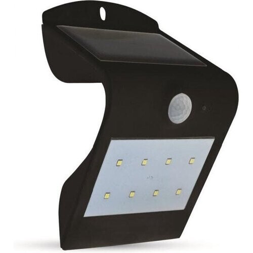Tweedekans V-TAC VT-767-B Wandlamp op zonne-energie - IP65 - Zwart - 2W - 200 Lumen - 4000K + 3000K Tweedehands