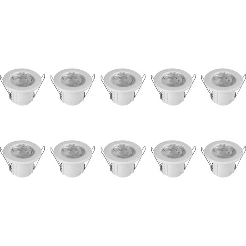 Tweedekans V-Tac VT-885 LED Inbouwspots – 10 Stuks – 5W – 3000K/4000K – IP65 – Met Samsung LED-Chip Tweedehands