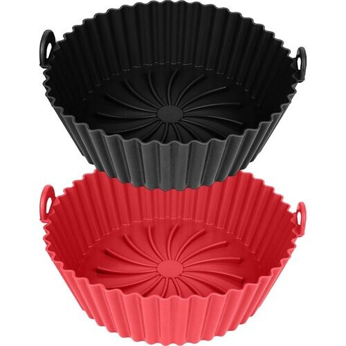 Tweedekans VAIVE Siliconen Bakje Geschikt Voor Airfryer ⌀ 20 - Bakpapier Alternatief - Accessoires - Bakvorm - Bakjes - XXL Tweedehands