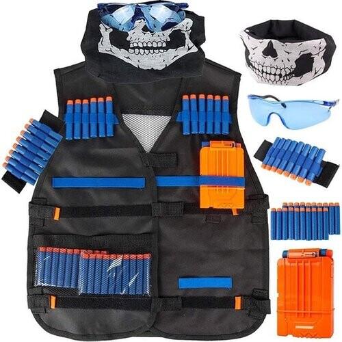 Tweedekans VAIVE Tactical vest geschikt voor Nerf - Inclusief pijltjes & magazijn voor guns Tweedehands