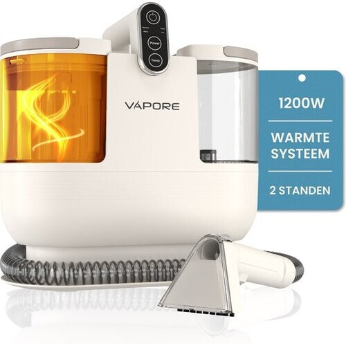 Tweedekans Vapore Vlekkenreiniger – 1200W – Tapijten, Meubels & Auto-interieurs – 12.000 Pa Zuigkracht – Zelfreinigend – Flexibele Slang 1,79 m Tweedehands