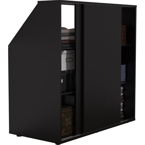 Tweedekans VDD - Kledingkast schuine wand zolder slaapkamer - Opbergkast geschikt voor schuine wanden - 100 x 100 x 50 cm -Zwart Tweedehands