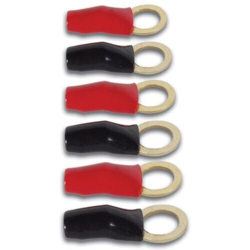 Tweedekans Velleman Kabelschoenset Voor De Wagen - 6 Stuks - Zwart/Rood - 1 cm Tweedehands
