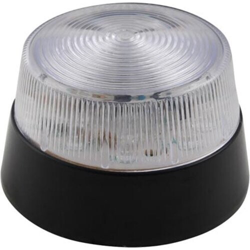 Tweedekans Velleman Rood led-knipperlicht, gebruik binnenshuis, 12 VDC, 15 witte leds, IP20, ABS/acryl Tweedehands