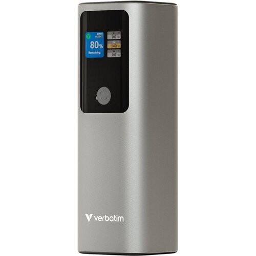 Tweedekans Verbatim Powerbank - 27000 mAh - 183W - Grijs - Charge 'n' Go Tweedehands