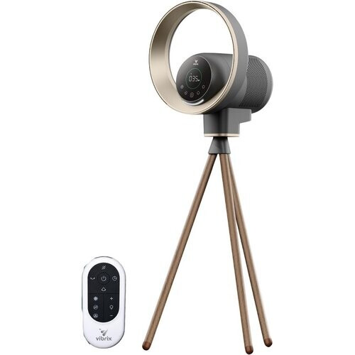 Tweedekans Vibrix Design Luchtreiniger Woonkamer met app - 50 m² - HEPA Filter - Ionisator - Luchtfilter - Air Purifier - Air Cleaner - AURAFLOW - CADR 275 m3/h - Afstandsbediening Tweedehands