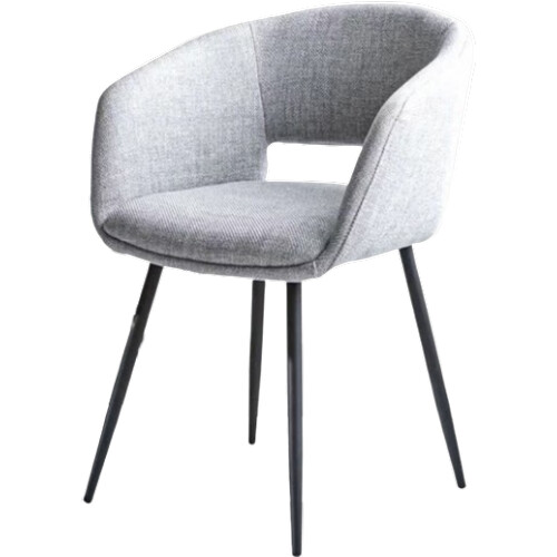 Tweedekans Vince Design Boden Eetkamerstoel 55x55x78 cm – Lichtgrijs Tweedehands