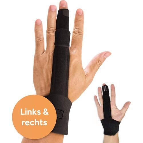 Tweedekans Vingerspalk - Middel vinger - One size - Geschikt voor alle vingers - Vingerbrace - Zwart - Vinger splint - Vinger spalk - Wijsvinger - Triggerfinger - Ringvinger - Mallet vinger - Spalk Tweedehands