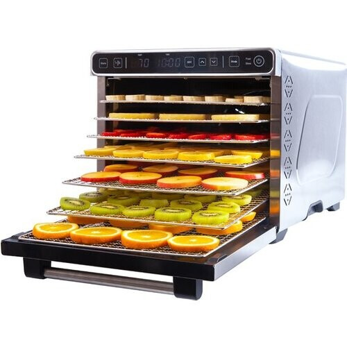 Tweedekans Vita5 PRO 7 Voedseldroger – Droogoven - RVS – 24-Uurs Timer – Led-bedieningspaneel – Dehydrator – 7 Laags Tweedehands