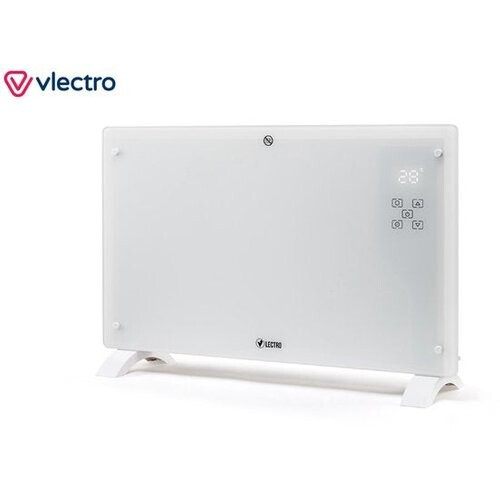 Tweedekans Vlectro - Elektrische Kachel & Convector Kachel - 2000W - LED Display & Afstandsbediening - Wit Metaal & Kunststof - Muurmontage & Vrijstaand - Energiezuinig met Thermostaat Tweedehands