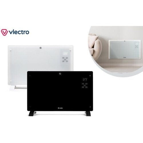 Tweedekans Vlectro - Elektrische Kachel & Convector Kachel - 2000W - LED Display & Afstandsbediening - Wit Metaal & Kunststof - Muurmontage & Vrijstaand - Energiezuinig met Thermostaat Tweedehands