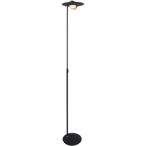 Tweedekans Vloerlamp Zenith LED 1477ZW zwart, hoogte 185 cm, kunststof en metaalmateriaal, kantelbaar, Steinhauer Exclusive Tweedehands