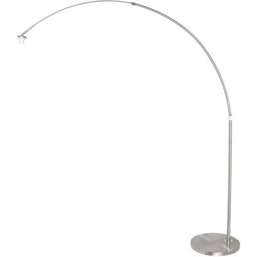Tweedekans Vloerlampen Staal kleurige booglamp Sparkled Light 7268ST hoogte uitschuifbaar en kantelbaar Steinhauer Tweedehands