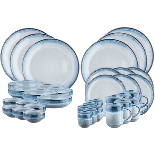 Tweedekans Volledige servies GENESIS - 36 stuks - Sea Tweedehands