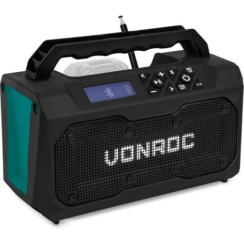 Tweedekans VONROC Accu bouwradio 20V - FM, bluetooth & USB - Bass-reflex poort speakers - Zonder accu en snellader Tweedehands