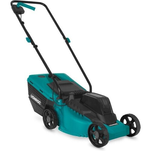 Tweedekans VONROC Accu Grasmaaier 20V – 32 cm maaibreedte – Borstelloze motor - Drie instelbare maai-hoogtes: 30/50/70 mm - Incl. 30L Opvangbak - Excl. Accu en snellader Tweedehands