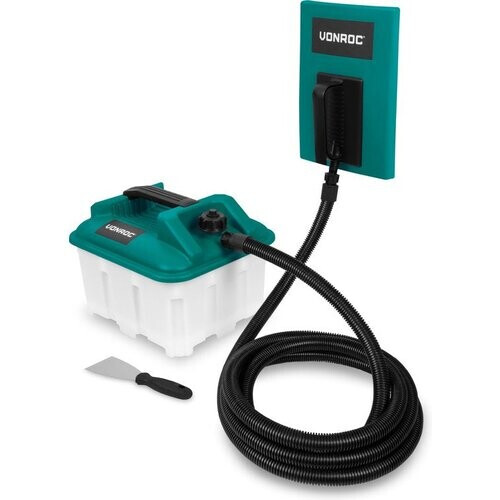 Tweedekans VONROC Behangafstomer - 2300W - 4.5L - 4m slang – Incl. krabber – Met grote én kleine stoomplaat Tweedehands