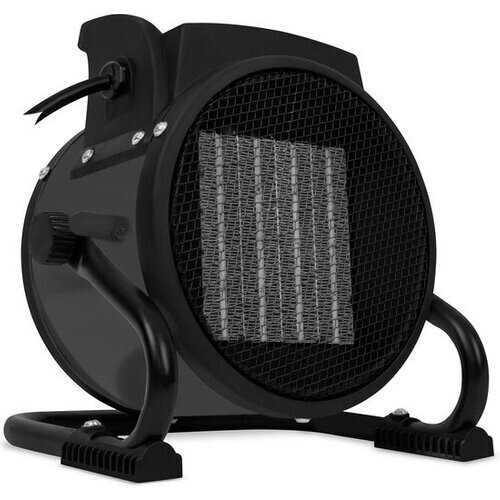 Tweedekans VONROC Elektrische kachel - Straalkachel - ventilatorkachel - keramisch - 3 standen: 1000W/2000W/ventilator - voor ruimten tot 20m2 - grijs Tweedehands