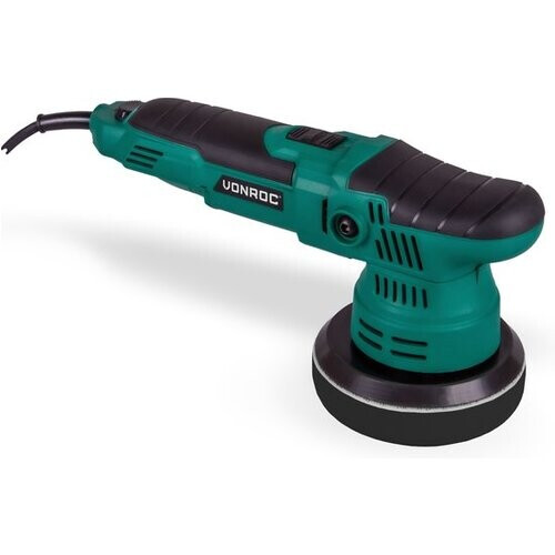 Tweedekans VONROC Excentrische polijstmachine - poetsmachine – 650W – Ø125mm – Soft start – Vast vermogen & 1 polijstschijf Tweedehands