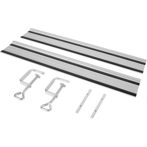 Tweedekans VONROC Geleiderail set voor mini cirkel- en invalzagen – 2x500mm (1000mm totaal) - 2 stuks – Voor S CS503AC Tweedehands